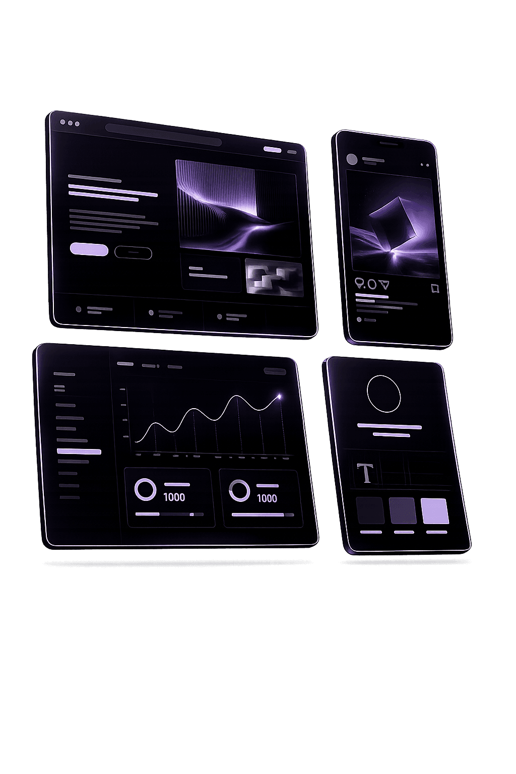 Mockup Alyos Digital, sites, apps, SaaS, dashboards